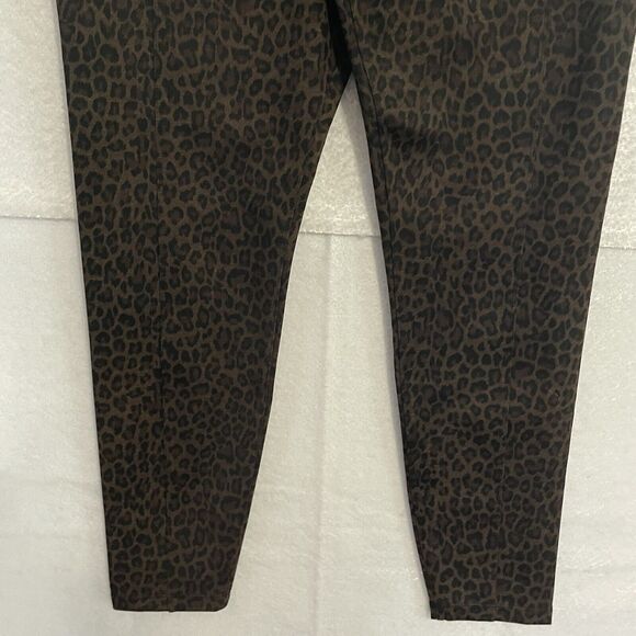 Liverpool REESE Pull On Legging 12/31 P Petite Brown Black Cheetah Slimming NEW - Picture 4 of 11